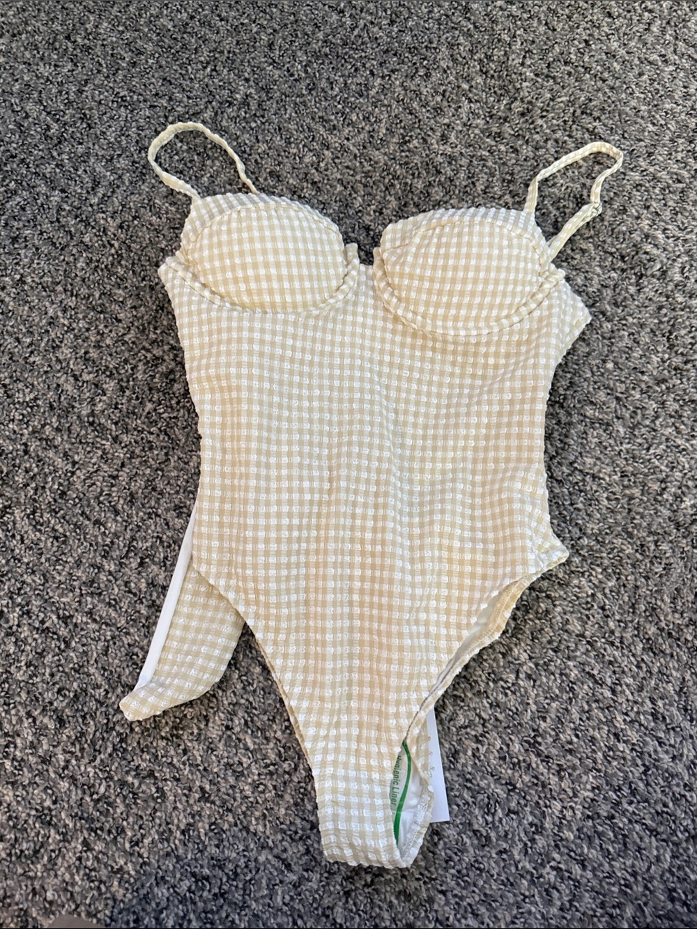 Dippin' Daisy's Yellow Gingham One-Piece Swimsuit